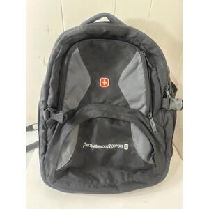 SwissGear SA1908 ScanSmart Backpack (Black) Fits Most 17 Inch Laptops PWC Logo